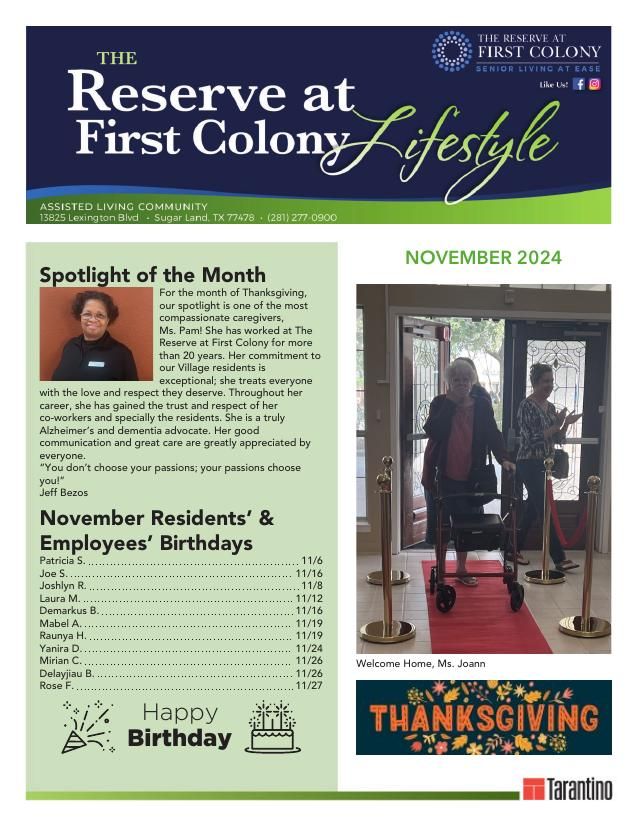 Assisted Living Current Newsletter