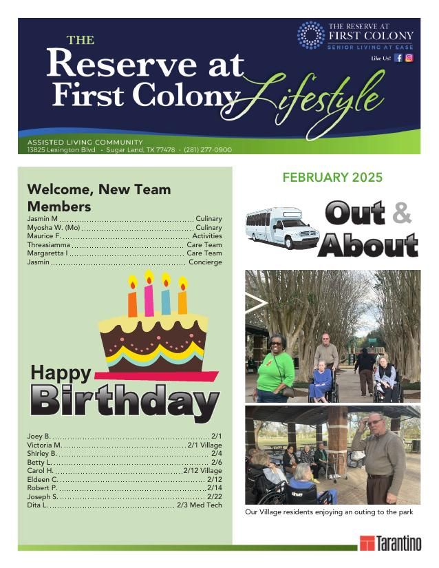 Assisted Living Current Newsletter